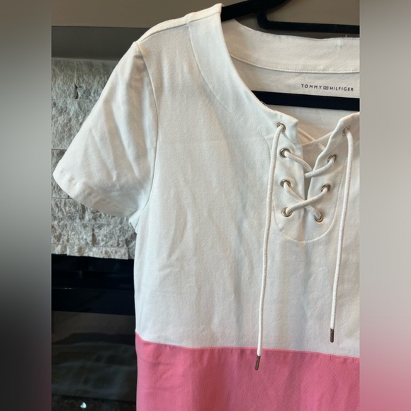 Tommy Hilfiger size Small Petite 100% Cotton summer color lock dress - Picture 3 of 9